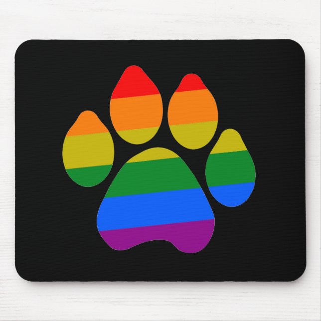 Mousepad Rainbow Paws (Frente)