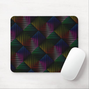 Mousepad Rainbow Prism A Preto