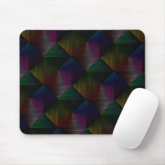 Mousepad Rainbow Prism A Preto (Com mouse)