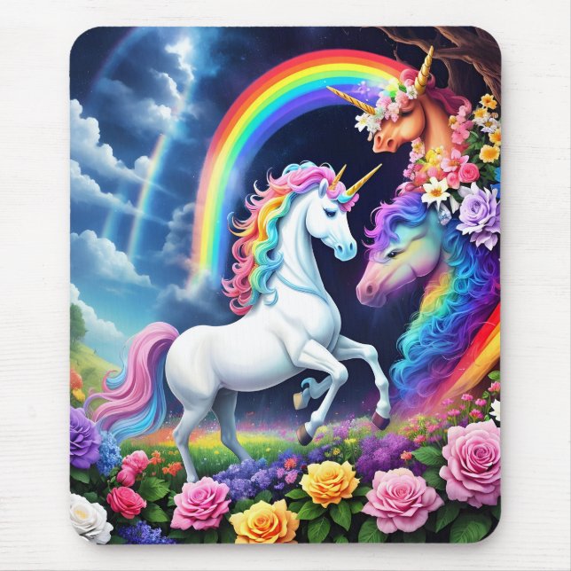 Mousepad Rainbow Unicorn One (Frente)
