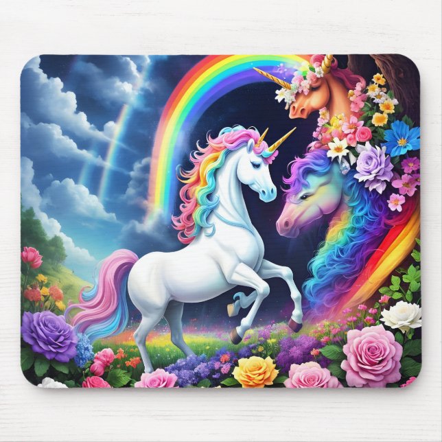 Mousepad Rainbow Unicorn One (Frente)