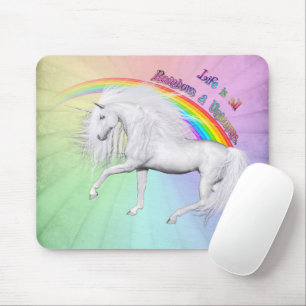 Mousepad Rainbows e Unicórnios
