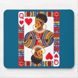 Mousepad Rainha africana carta melanina orgulho negro blm