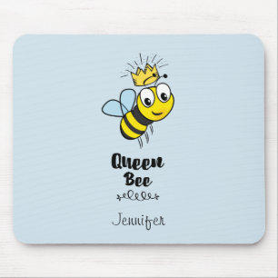 Mousepad Rainha Bee Bumble Bonita com Coroa Personalizada