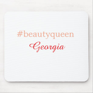 Mousepad Rainha da beleza hashtag vermelho claro adicionar