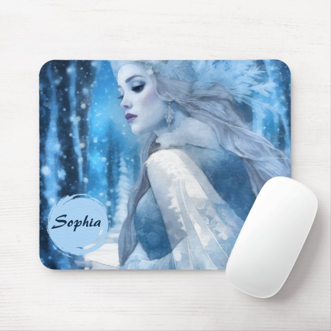 Mousepad Rainha da Neve Congelada na Terra das Maravilhas d (Com mouse)