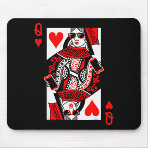 Mousepad Rainha de Copas - Fantasia Vintage do Dia dos Namo