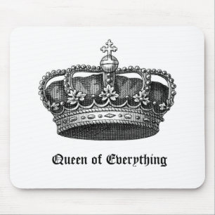 Mousepad Rainha de tudo tapete do rato real da coroa do