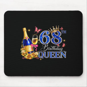 Mousepad Rainha do Aniversário de 68 anos 68 e Fabulosa 68