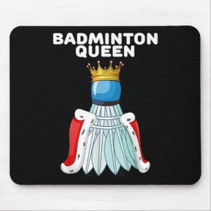Mousepad Rainha do Badminton _ Camisa Feminina de Badminton