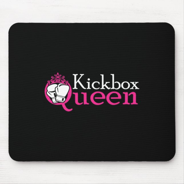 Mousepad Rainha do Kickbox É Garota de Kickboxing É Mulher  (Frente)
