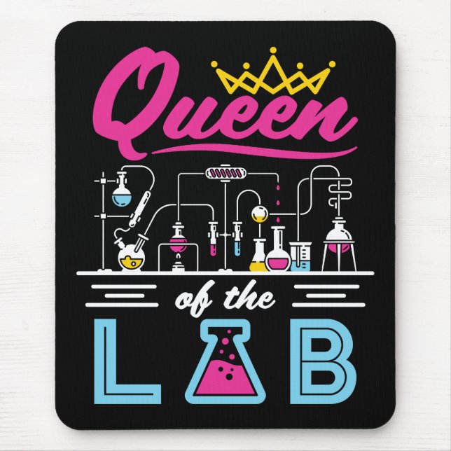 Mousepad Rainha do Laboratório de Química Cientista (Frente)
