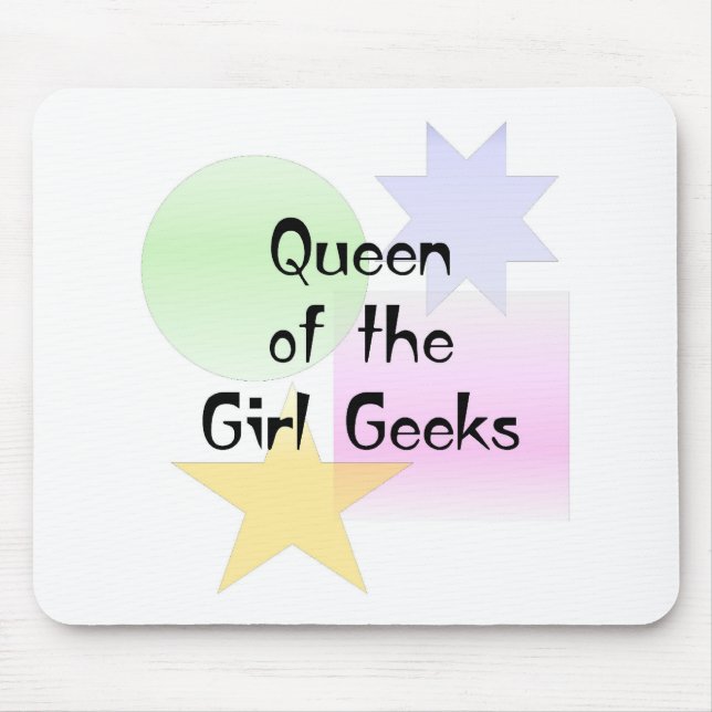 Mousepad Rainha dos geeks da menina (Frente)