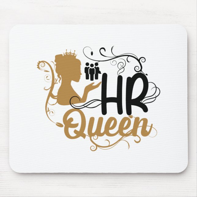 Mousepad Rainha dos Recursos Humanos Mulheres (Frente)