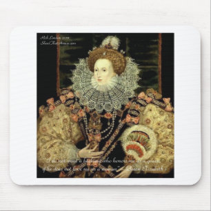 Mousepad Rainha Elizabeth 1 Presentes de Citação de Amor/Ho