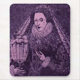 Mousepad Rainha Elizabeth I na lavanda