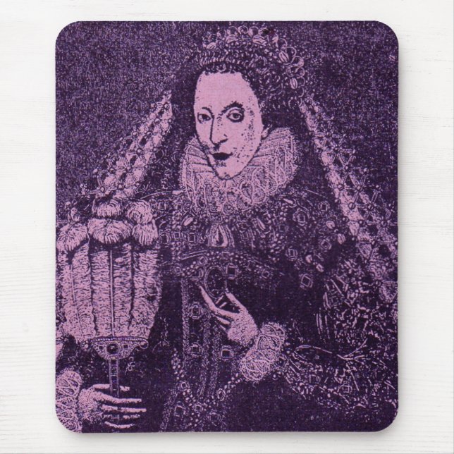 Mousepad Rainha Elizabeth I na lavanda (Frente)