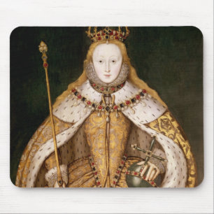 Mousepad Rainha Elizabeth mim em vestes da coroação