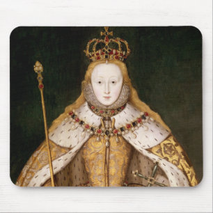 Mousepad Rainha Elizabeth mim em vestes da coroação