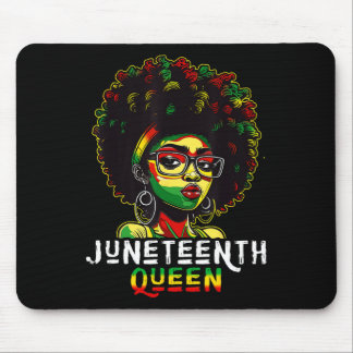 Mousepad Rainha Juneteenth Melanina Preta Cabelo Afro Natur