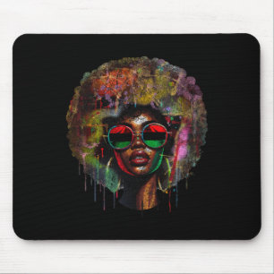 Mousepad Rainha Negra Afro Melanin Derrubando a 10ª África
