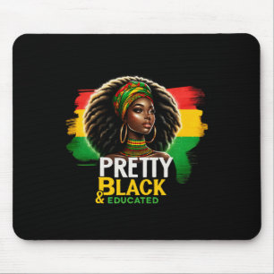 Mousepad Rainha Negra Bonita Negra E Educada História Negra