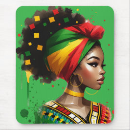 Mousepad Rainha negra melanina irmã magia da pele marrom