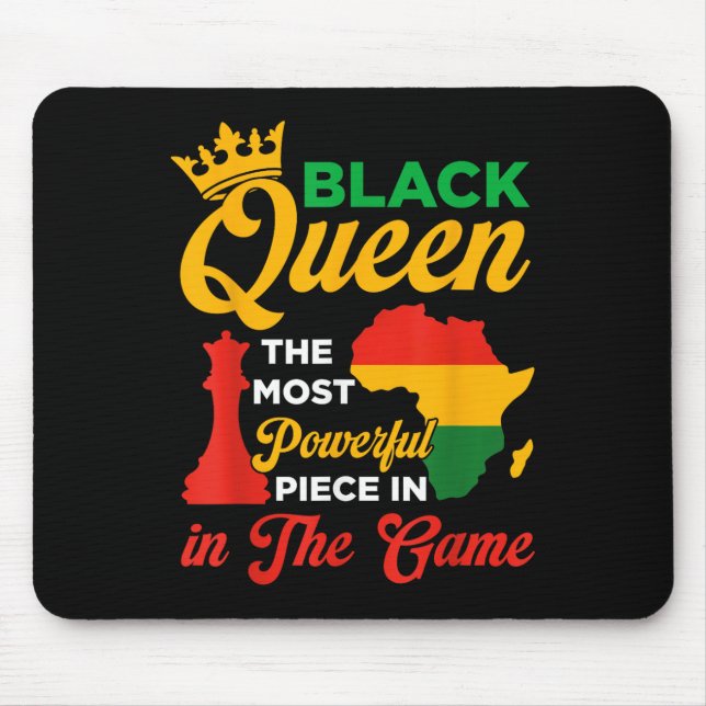 Mousepad Rainha Negra Peça Poderosa No Jogo Junet (Frente)
