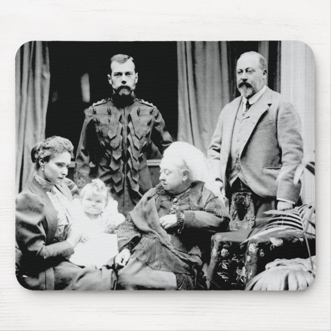 Mousepad Rainha Victoria, Tsar Nicholas II (Frente)