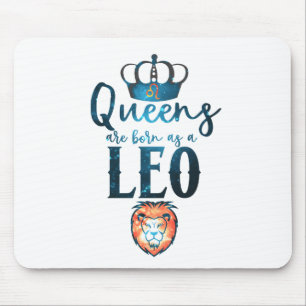 Mousepad Rainhas nascem como signo do zodíaco LEÃO Julho Ag