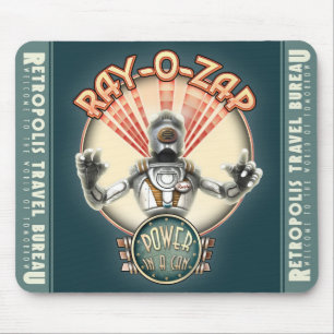 Mousepad Raio-O-Zap o tapete do rato retro do robô