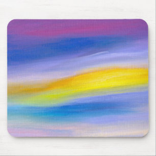 Mousepad Raio Violeta e Dourado Abstrato