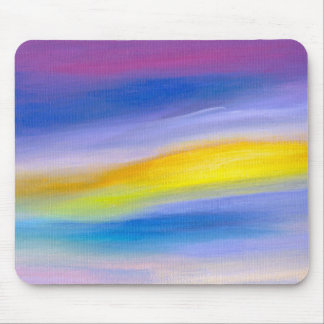 Mousepad Raio Violeta e Dourado Abstrato
