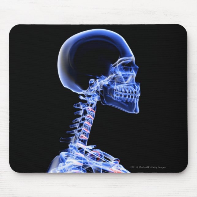 Mousepad Raio X dos ossos no pescoço (Frente)