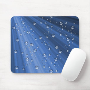 Mousepad Raios claros azuis e bolhas