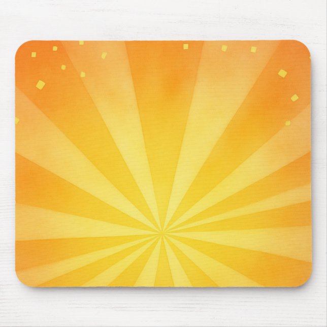 Mousepad Raios de Sol Dourado – Fundo Explosão de Sol Laran (Frente)