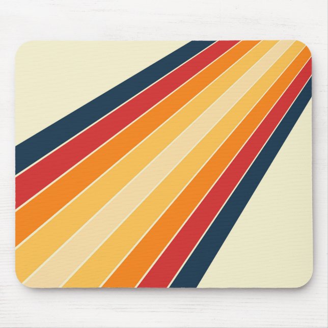 Mousepad Raios solares coloridos do estilo retrorreflector  (Frente)