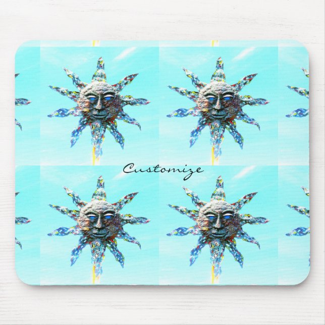 Mousepad raios solares sobre Thunder_Cove azul (Frente)