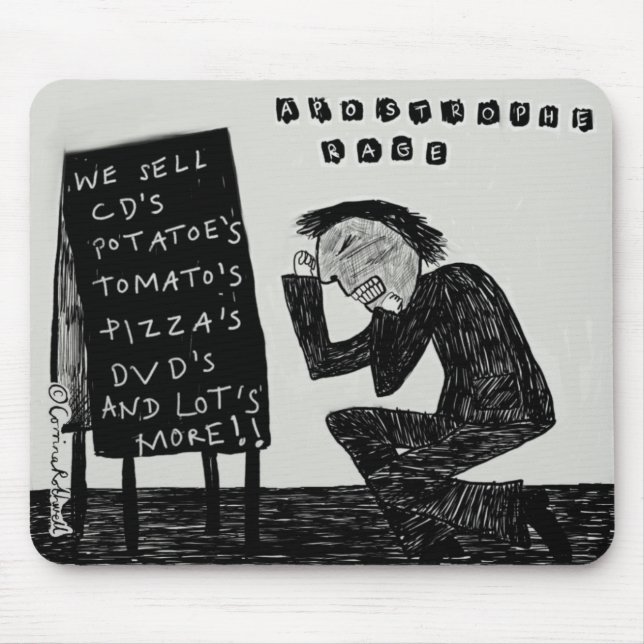 Mousepad Raiva da apóstrofe (Frente)