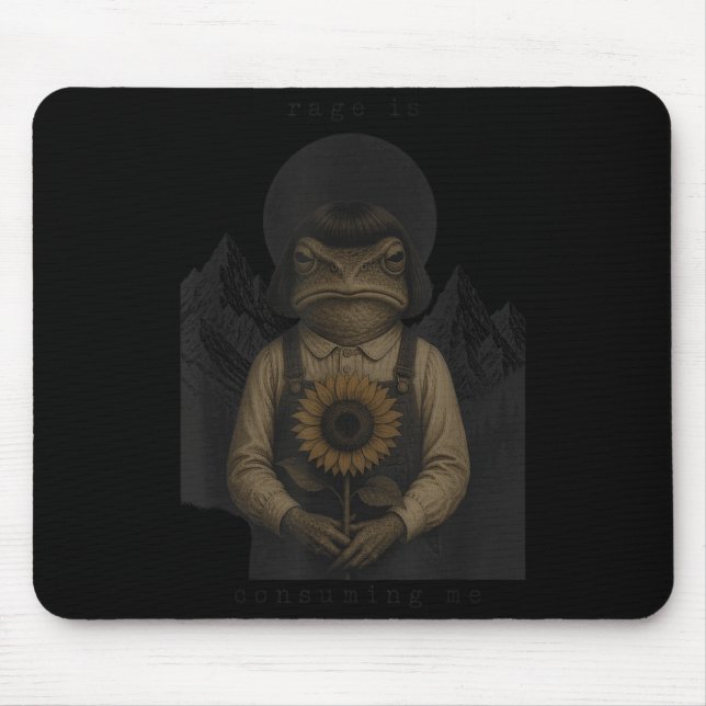 Mousepad Raiva de Sapo Está Me Consumindo Sarcástico Meme E (Frente)