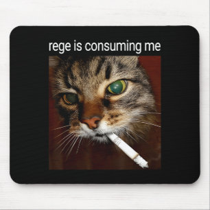Mousepad Raiva Está Me Consumindo Bobo Olhando Fumando C