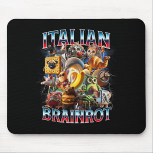 Mousepad Raiz Do Cérebro Italiano Brainrot Engraçado Memóri