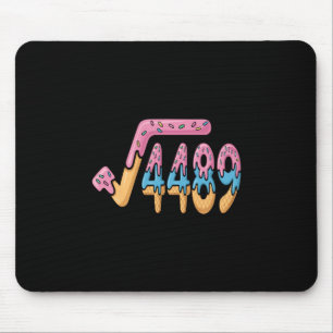 Mousepad Raiz Quadrada Engraçada 4489 Engraçado 67 Sorvete