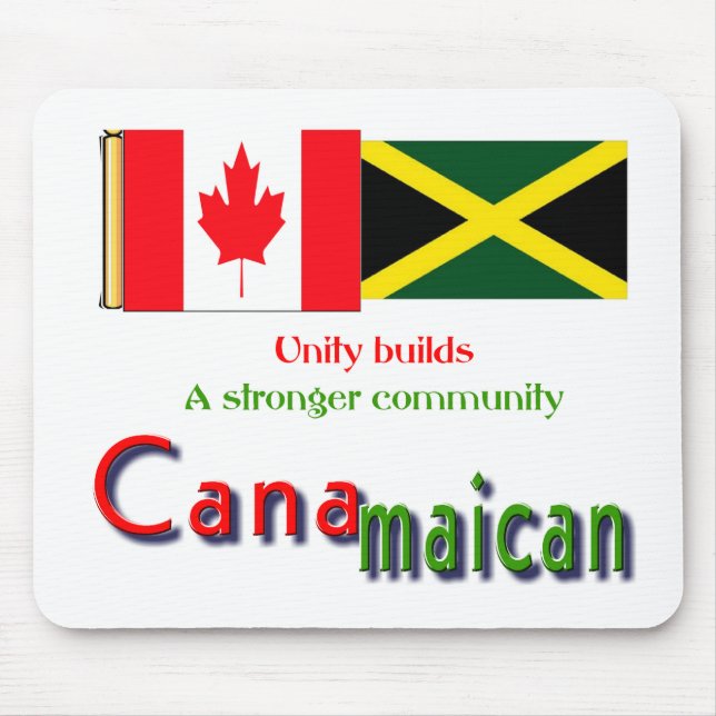Mousepad raízes jamaicanas-canadianas (Frente)