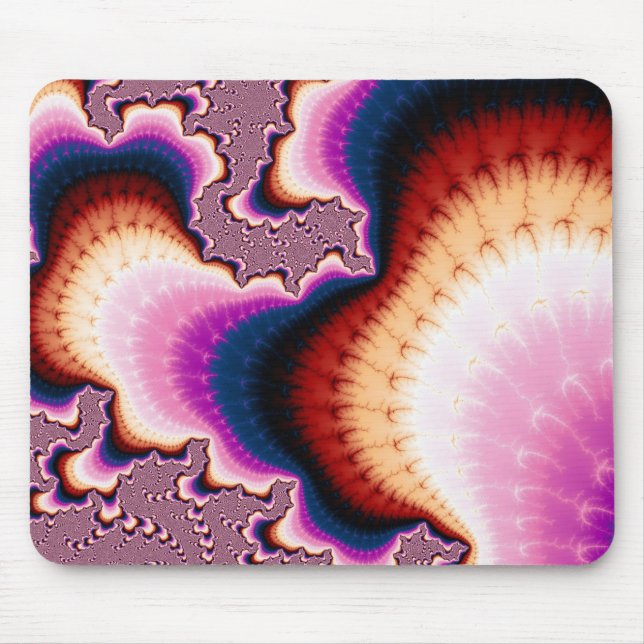 Mousepad Raízes Rosa - Mouse Fractal (Frente)