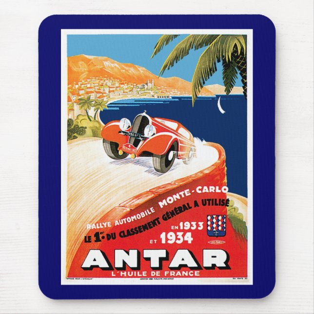 Mousepad Rallye Automobile de Monte Carlo (Frente)