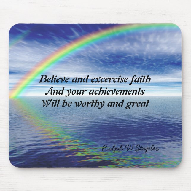Mousepad Ralph W Staples Citação e excercismo (Frente)
