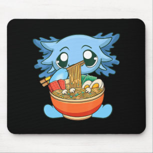 Mousepad Ramen Axolotl Kawaii Anime Comida Japonesa Garota-