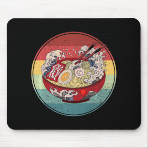 Mousepad Ramen Retro Style Vintage Anime Gift Girl Japonês