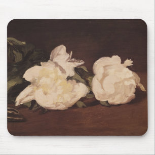 Mousepad Ramo de Manet das peônias e dos Secateurs